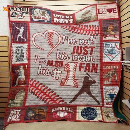 Baseball Mom 3D Customized Quilt Baseball Mom 3D Customized Quilt