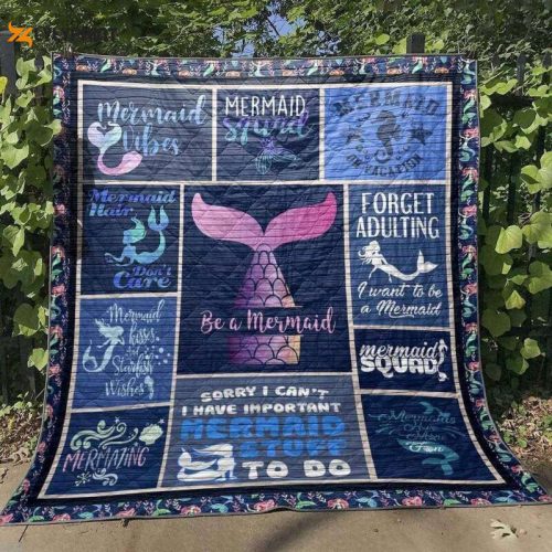 Be A Mermaid 3D Customized Quilt