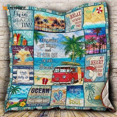Beach 3D Customized Quilt