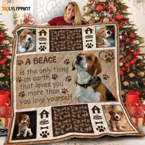 Beagle A Beagle Is The Only 3D Quilt Blanket