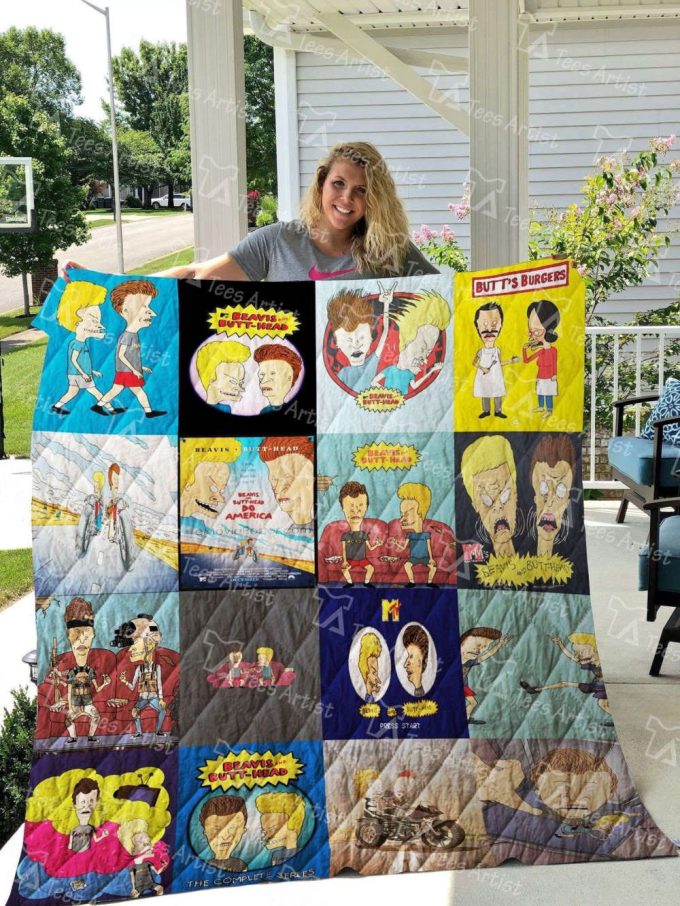 Beavis and Butt Head Quilt Blanket Home Decor Giftx