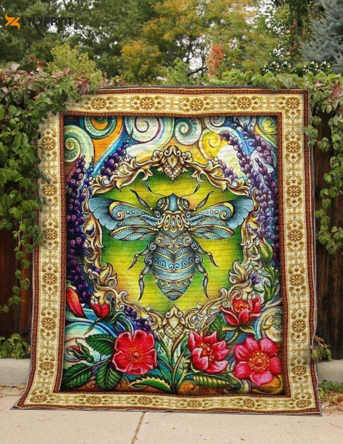 Bee A Green 3D Customized Quilt