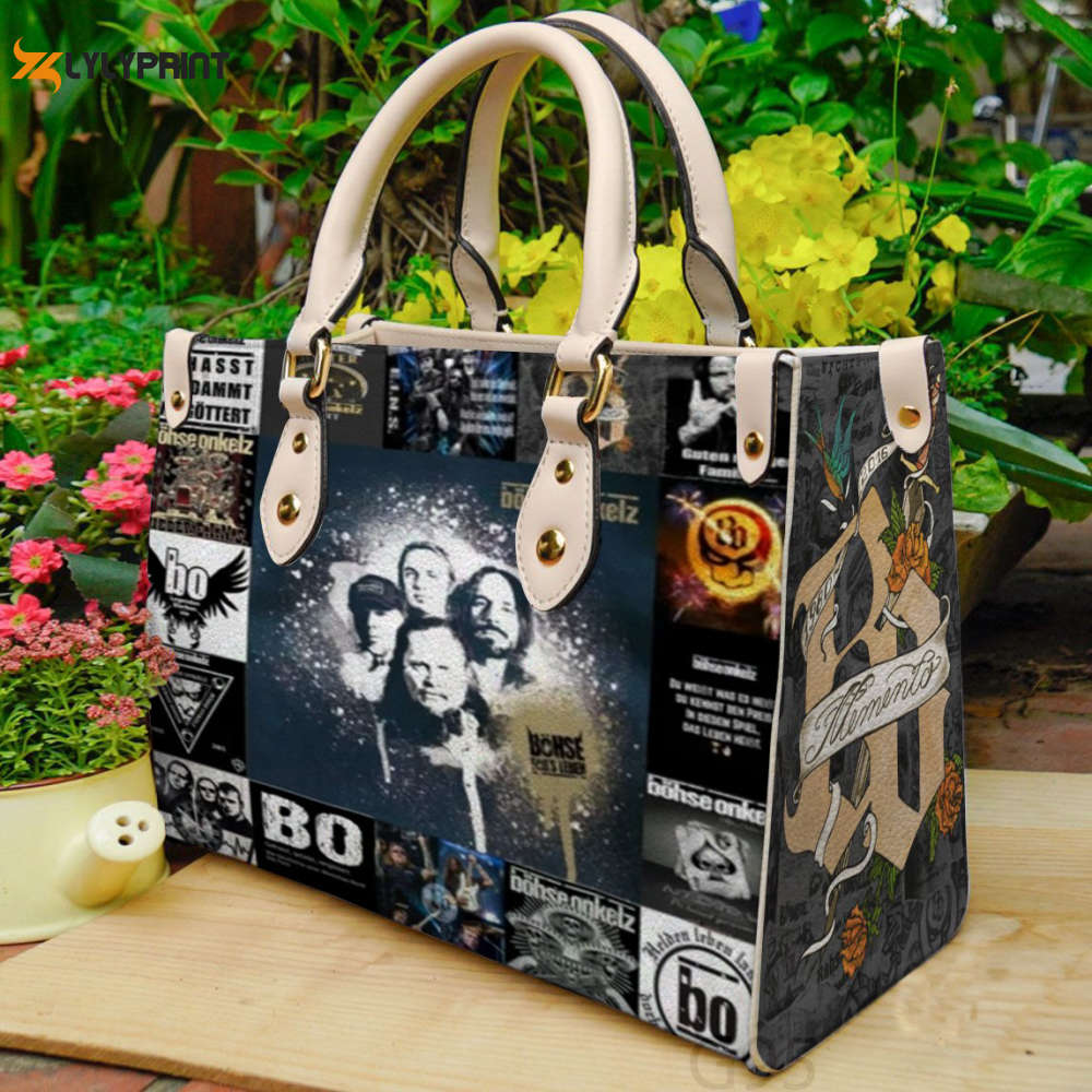 Böhse Onkelz Leather Handbag Gift For Women Böhse Onkelz Leather Handbag Gift For Women