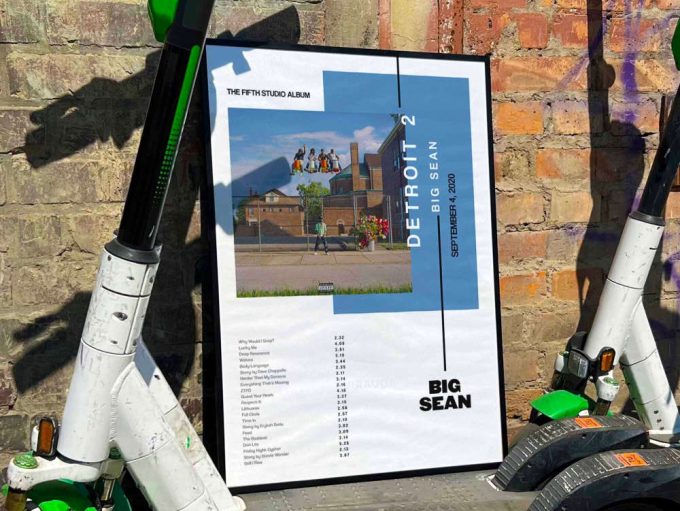 Big Sean “Detroit” Album Cover Poster #3