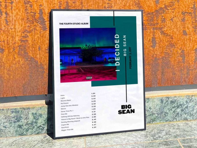 Big Sean “I Decided” Album Cover Poster #3