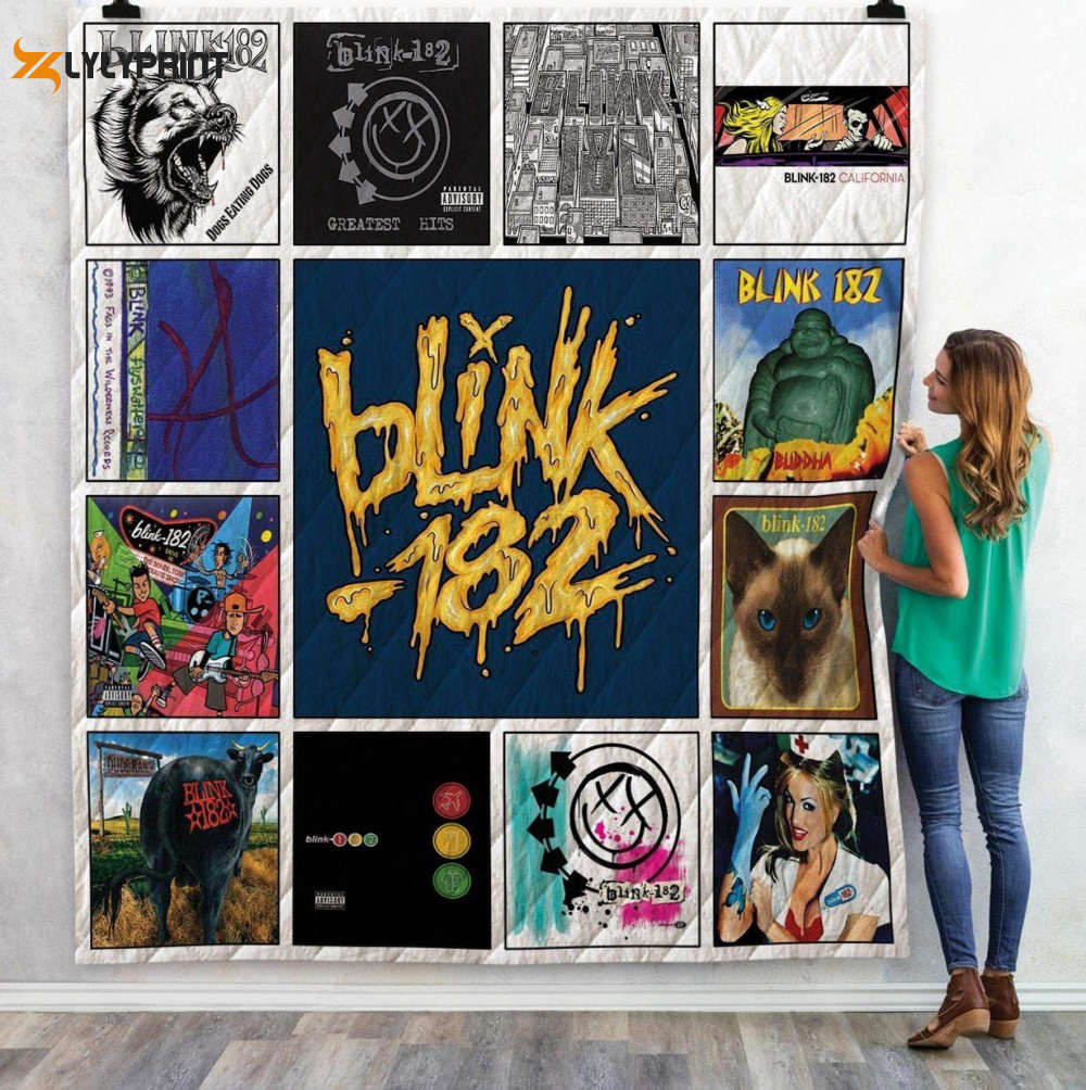 Blink 182 Quilt Blanket For Fans Home Decor Gift Blink 182 Quilt Blanket For Fans Home Decor Gift