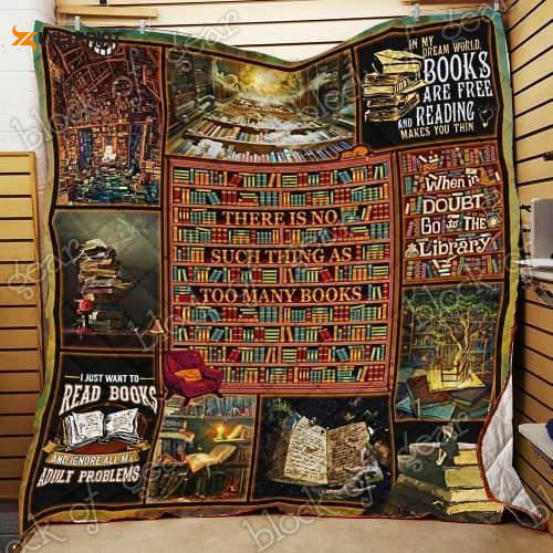 Books Reading 3D Customized Quilt