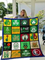 Boston Celtics 2 Quilt Blanket For Fans Home Decor Gift