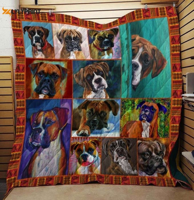 Boxer I Am Cool 3D Customized Quilt