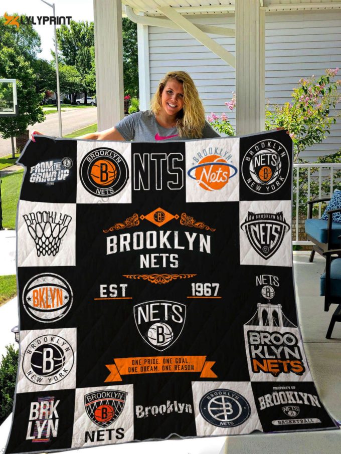 Brooklyn Nets 3 Quilt Blanket For Fans Home Decor Gift