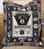Brooklyn Nets Quilt Blanket For Fans Home Decor Gift