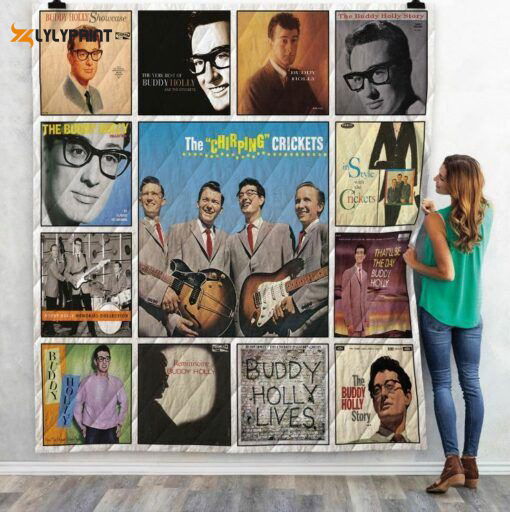 Buddy Holly Quilt Blanket For Fans Home Decor Gift Buddy Holly Quilt Blanket For Fans Home Decor Gift