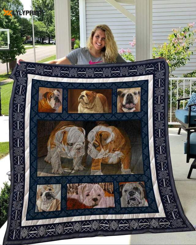 Bulldog 3D Customized Quilt Blanket For Fans Home Decor Gift Bulldog 3D Customized Quilt Blanket For Fans Home Decor Gift