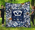 BYU Cougars Quilt Blanket For Fans Home Decor Gift