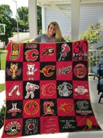 Calgary Flames 1 Quilt Blanket For Fans Home Decor Gift