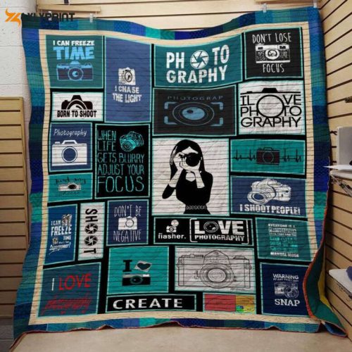 Camera 3D Customized Quilt Blanket