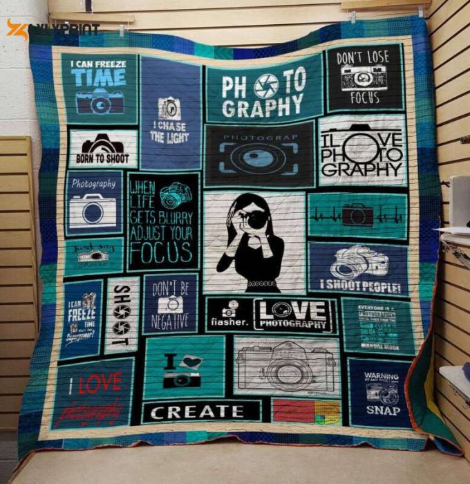 Camera 3D Customized Quilt Blanket