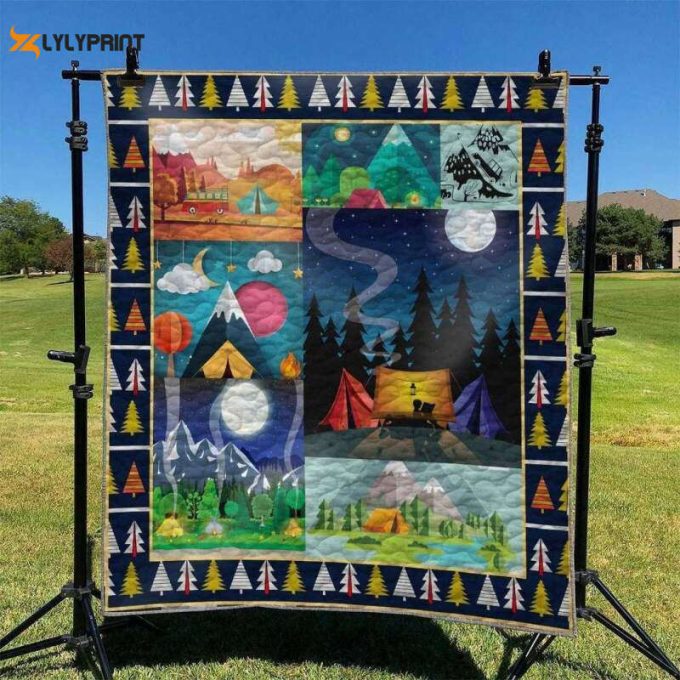 Camping 3D Customized Quilt