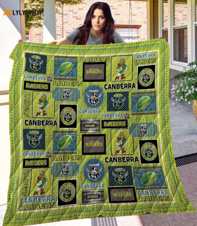 Canberra Raiders 3D Customized Quilt Blanket For Fans Home Decor Gift