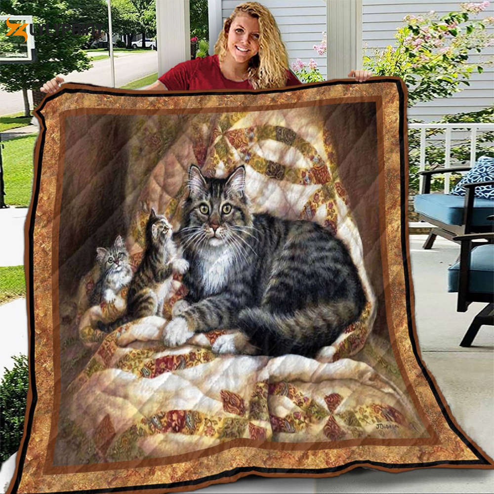 Cat Family 3D Customized Quilt Cat Family 3D Customized Quilt