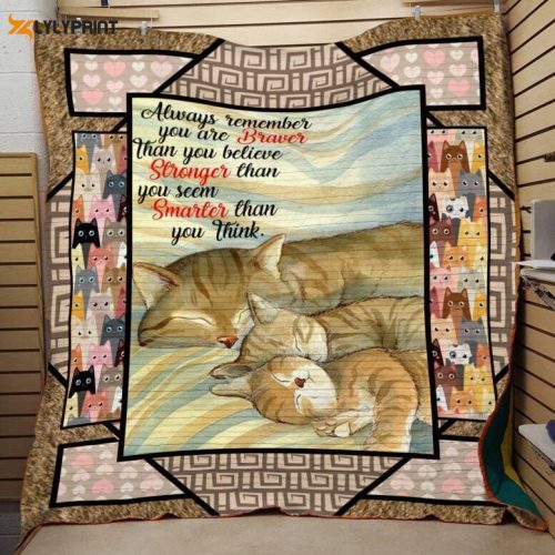 Cat Smile 3D Customized Quilt
