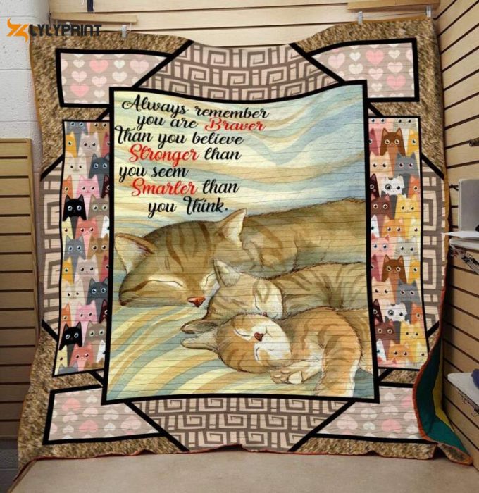 Cat Smile 3D Customized Quilt