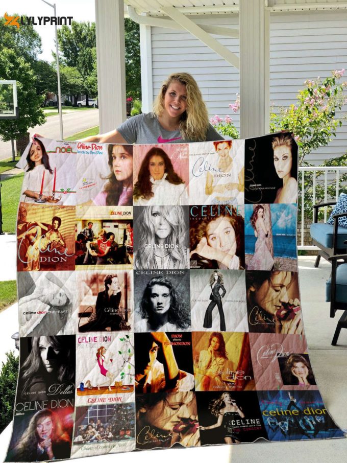 Celine Dion Quilt Blanket For Fans Home Decor Gift