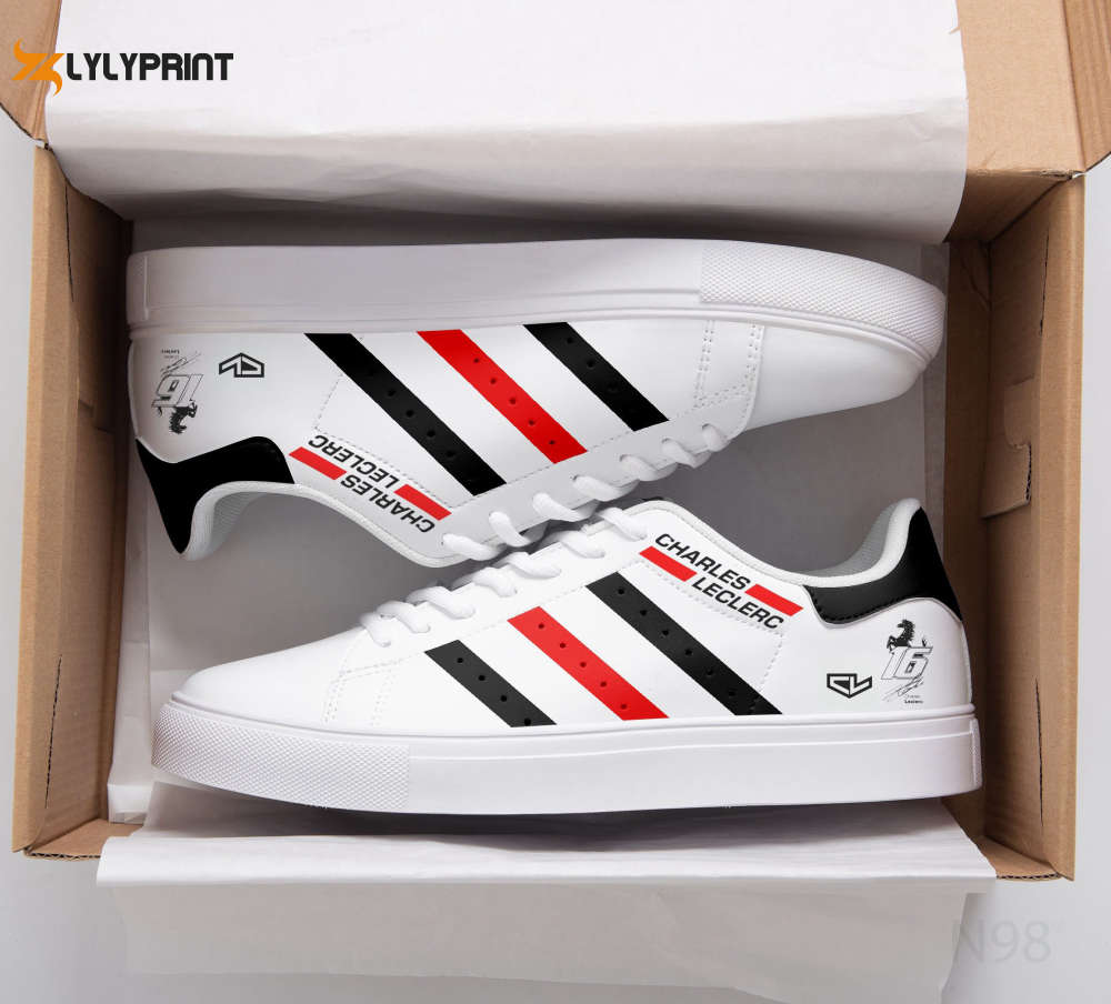 Charles Leclerc Skate Shoes For Men Women Fans Gift Charles Leclerc Skate Shoes For Men Women Fans Gift