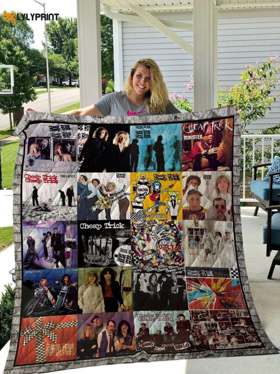 Cheap Trick Quilt Blanket For Fans Home Decor Gift Cheap Trick Quilt Blanket For Fans Home Decor Gift