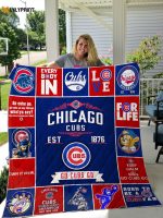 Chicago Cubs 2 Quilt Blanket For Fans Home Decor Gift