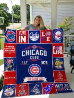 Chicago Cubs 2 Quilt Blanket For Fans Home Decor Gift