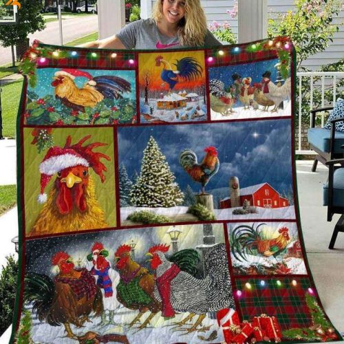 Chicken Noel Chicken Awesome 3D Customized Quilt
