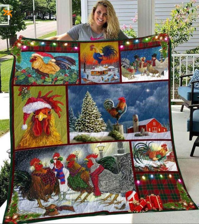 Chicken Noel Chicken Awesome 3D Customized Quilt