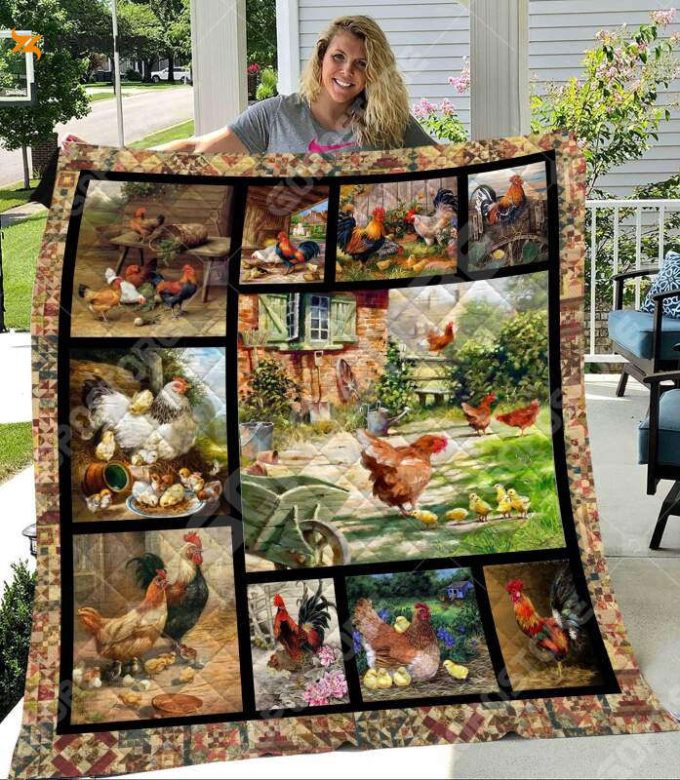 Chickens Like 3D Customized Quilt Blanket For Fans Home Decor Gift