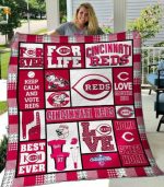 Cincinnati Reds 1 Quilt Blanket For Fans Home Decor Gift