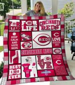 Cincinnati Reds 1 Quilt Blanket For Fans Home Decor Gift