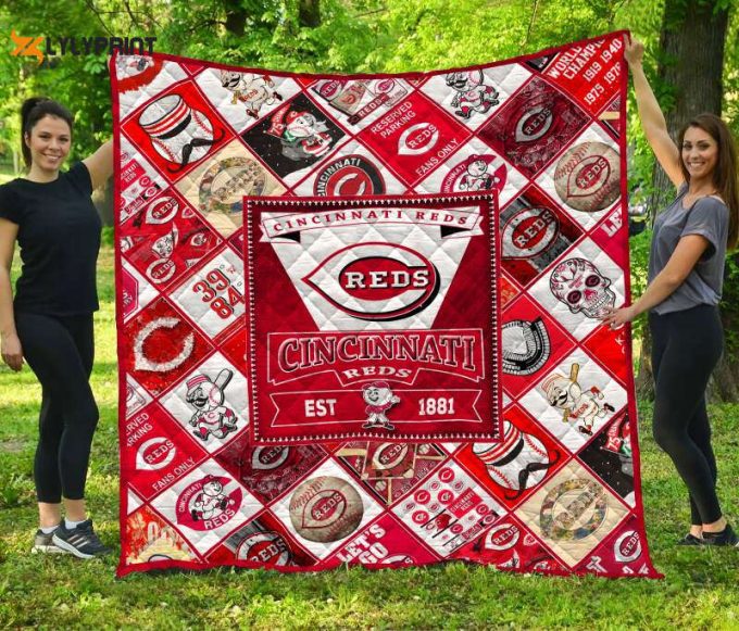 Cincinnati Reds 3D Customized Quilt Blanket For Fans Home Decor Gift