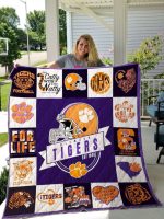 Clemson Tigers Quilt Blanket For Fans Home Decor Gift