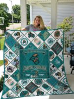 Coastal Carolina Quilt Blanket Home Decor Gift