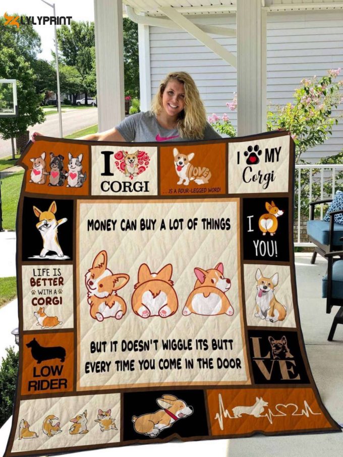 Corgi Buy A Corgi Awesome 3D Customized Quilt