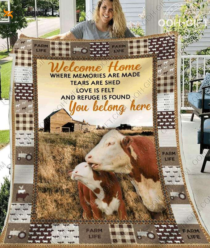 Cow Happy Life 3D Customized Quilt Cow Happy Life 3D Customized Quilt