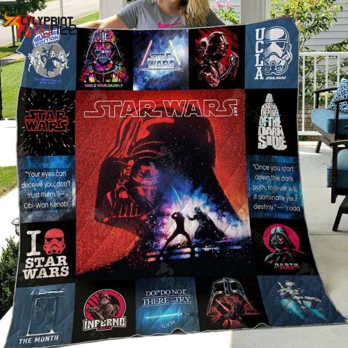 Darth Vader Quilt Blanket For Fans Home Decor Gift
