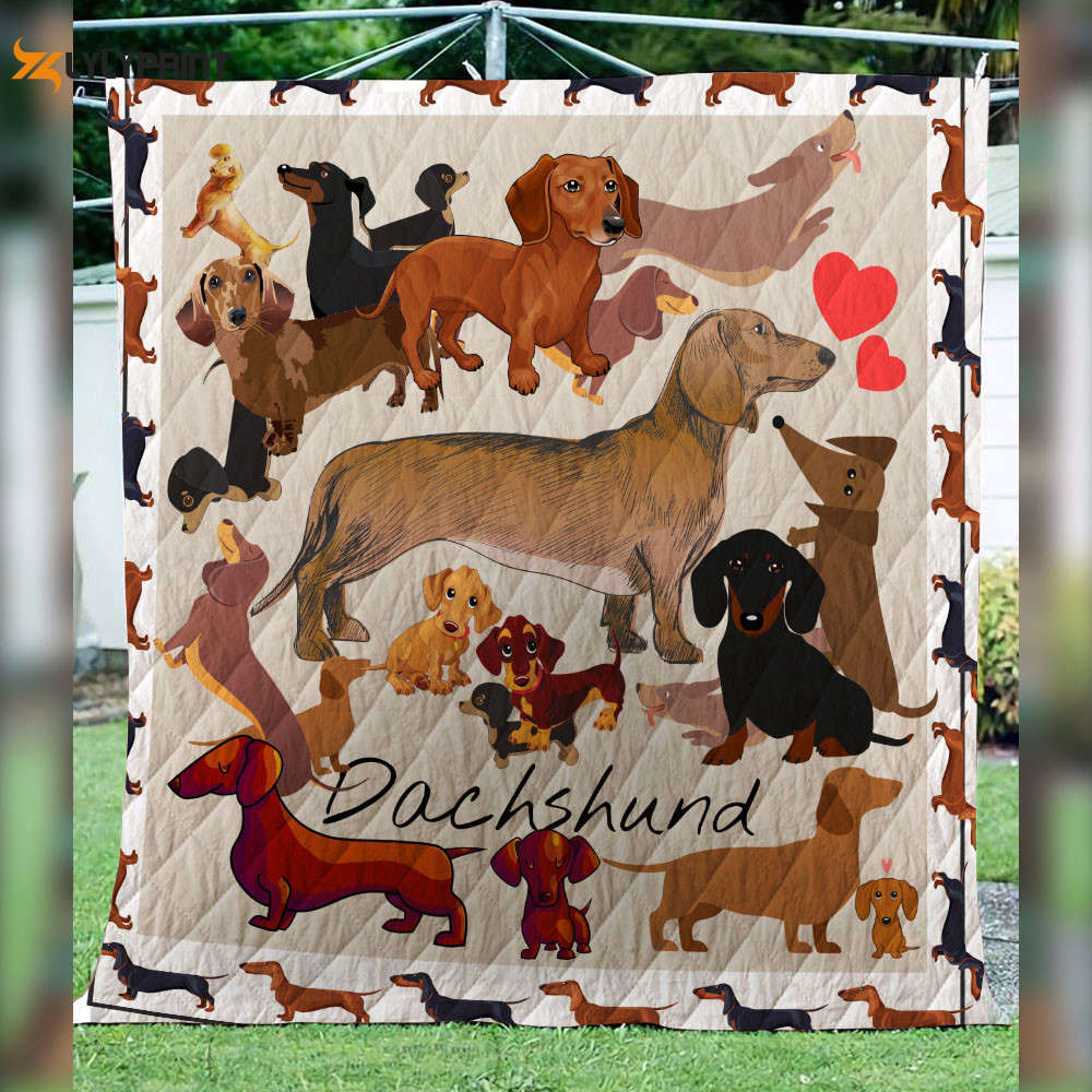 Dashchund 3D Customized Quilt Blanket For Fans Home Decor Gift Dashchund 3D Customized Quilt Blanket For Fans Home Decor Gift