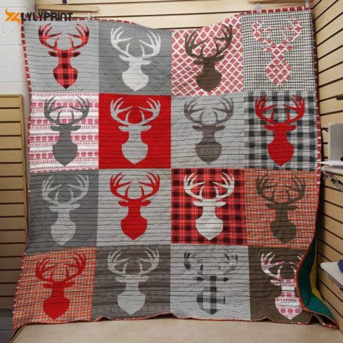 Deer 3D Customized Quilt Blanket For Fans Home Decor Gift