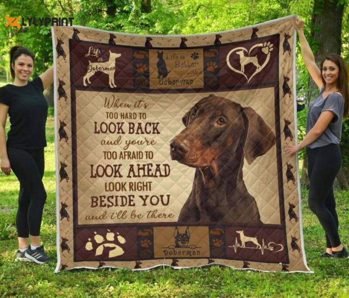 Doberman Look Like Movie Awesome 3D Customized Quilt