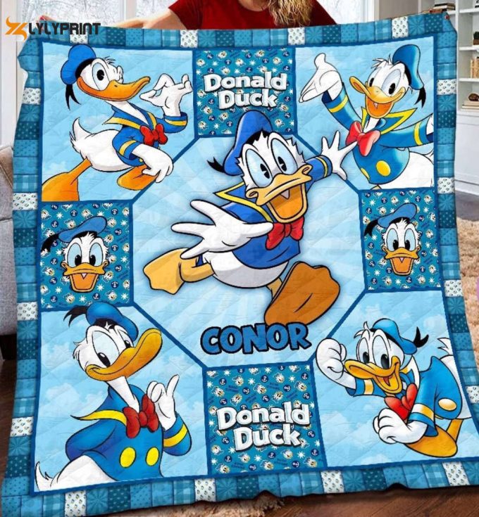 Donald Duck 1 Quilt Blanket For Fans Home Decor Gift
