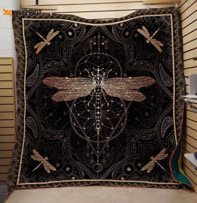 Dragonfly 3D Customized Quilt