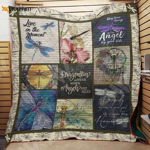 Dragonfly 3D Customized Quilt Blanket For Fans Home Decor Gift