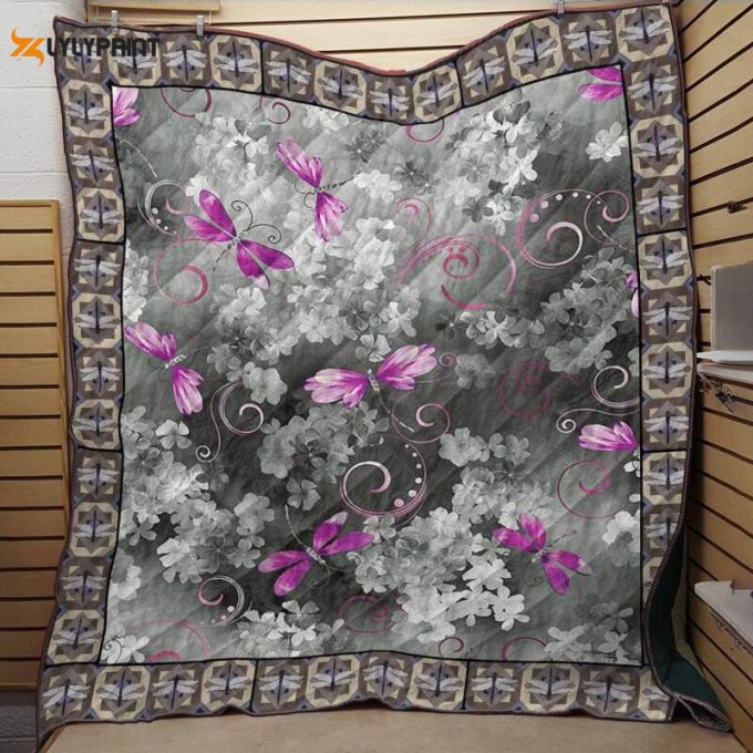 Dragonfly Trails 3D Customized 3D Customized Quilt