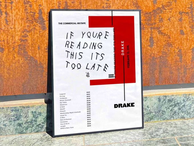Drake  “If you”re reading this it”s to late” / Album Cover Poster